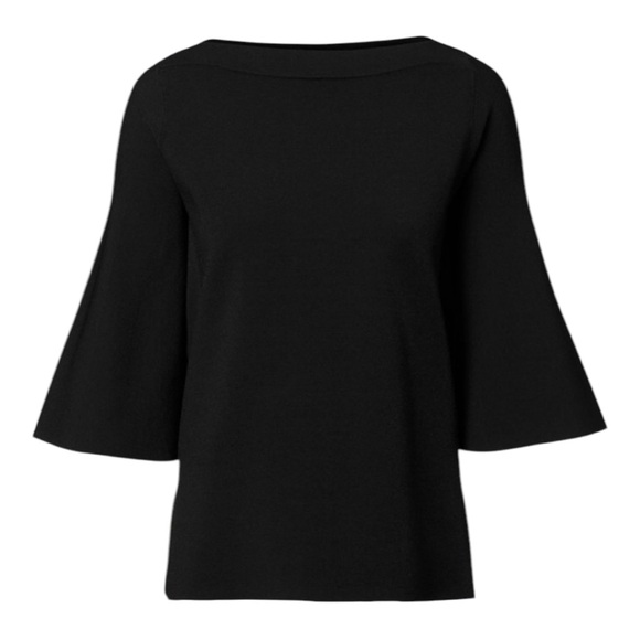 Scanlan Theodore Micro Crepe Boat Neck Sweater M - Picture 4 of 15